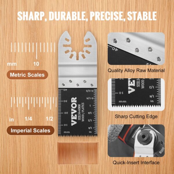 VEVOR 30PCS Multi Tool Blades Kits 8 Types Fit Dewalt Bosch Hitachi Chicago