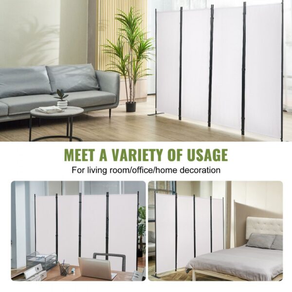 VEVOR room divider in living room, office, and bedroom settings, showcasing versatile home decoration.