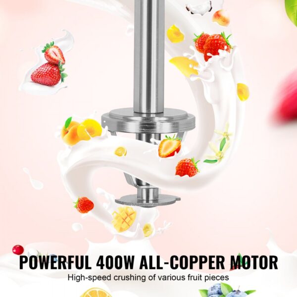 VEVOR Ice Cream Blender 400W Ice Cream Mixer Stir Machine 304 Stainless Steel