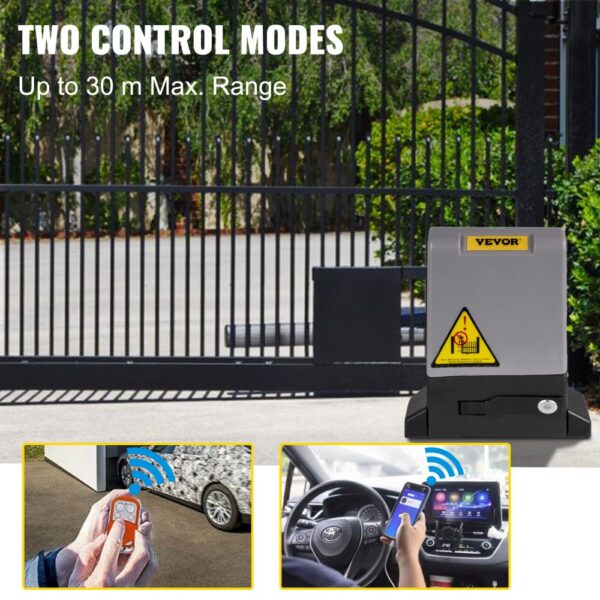 VEVOR Sliding Gate Opener Automatic Sliding Gate 1800 KG 4 Remote & APP Control