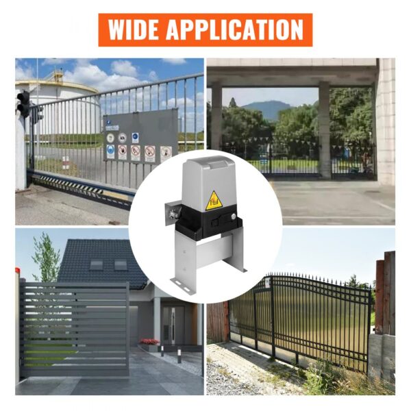 VEVOR 3300lbs Automatic Sliding Gate Opener Driveway Operator Infrared Sensor