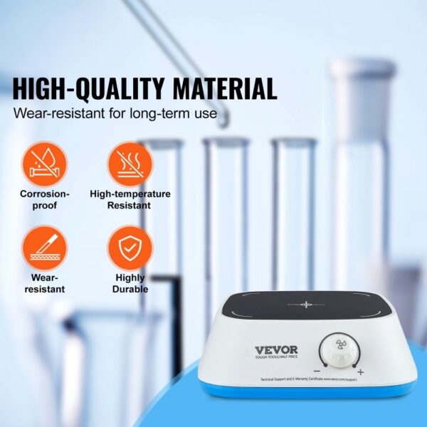 VEVOR Magnetic Stirrer Stir Plate Kit 0-2000 RPM Adjustable Speed Max 3000mL