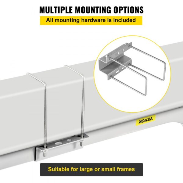 VEVOR boat trailer guide-ons with multiple mounting options, suitable for large or small frames.