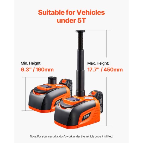 VEVOR Electric Car Jack 5 Tons /11000 lbs Portable Jack kit with Remote Control