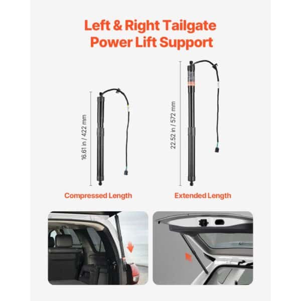 VEVOR 2PCS Rear Liftgate Power Struts Compatible with 2010-2023 VM Sharan Series