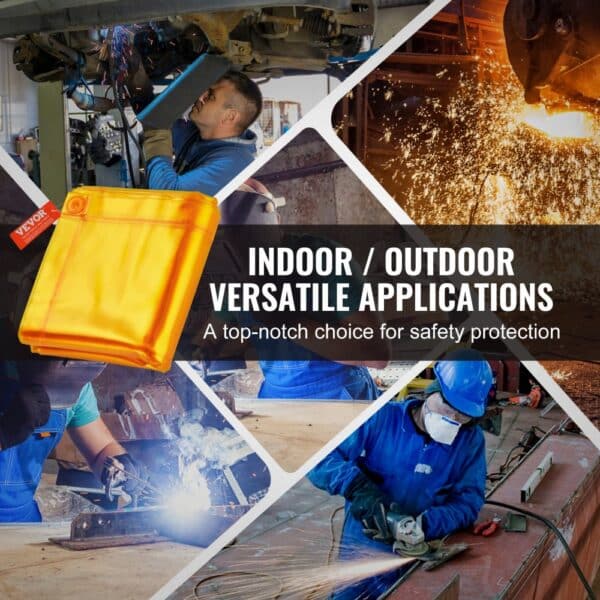 VEVOR welding screen for versatile indoor and outdoor applications, ensuring top-notch safety protection.