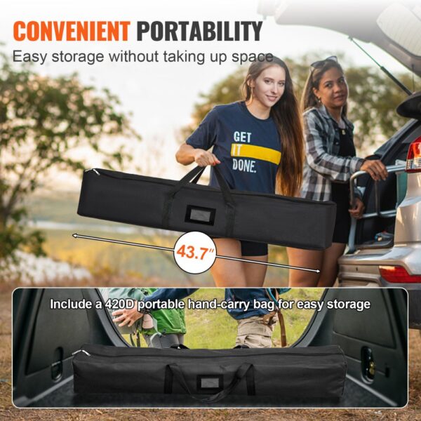 convenient portability of VEVOR projector screen with 420d portable hand-carry bag.