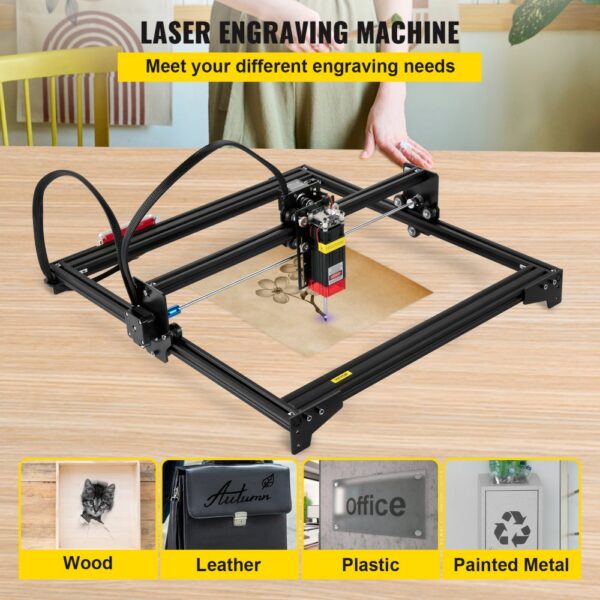 VEVOR Desktop Laser Engraver 16.1"x15.7" Large Engraving Area 5.5W Laser Power