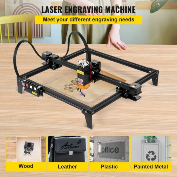 VEVOR Desktop Laser Engraver 12.2"x11.8" Large Engraving Area 5.5W Laser Power