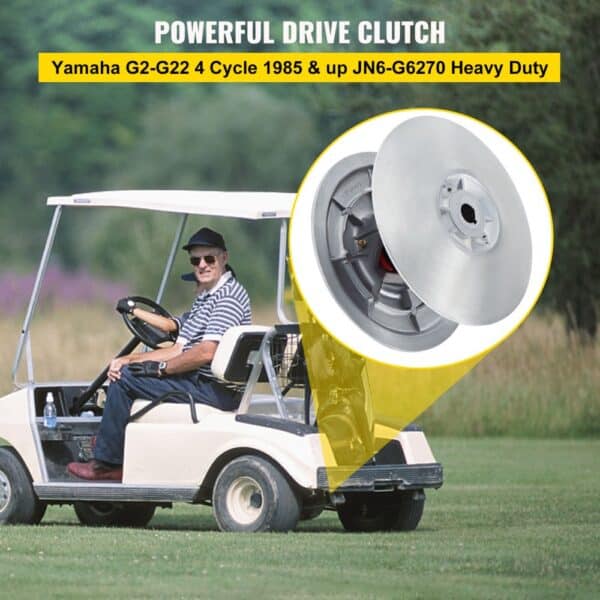 VEVOR golf cart clutch kit for yamaha g2-g22 4 cycle 1985+ jn6-g6270 heavy duty on golf course.