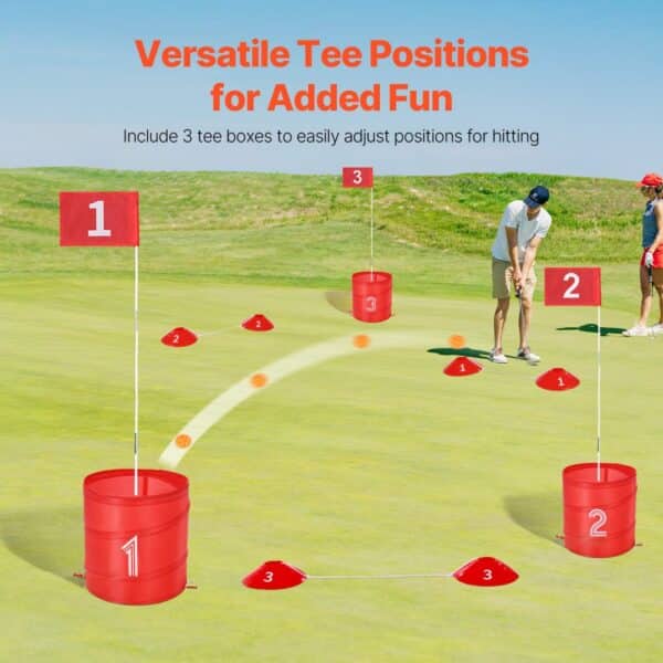 VEVOR Backyard Golf Game 3 Hole Portable Bucket Golf Game for Kids and Adults