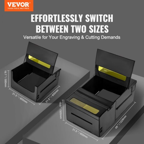 VEVOR Laser Engraver Enclosure 48 x 31.5 x 19.6" Fireproof Protective Cover