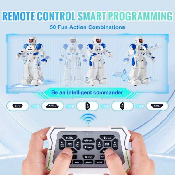 VEVOR RC Robot Toy for Kids Talking Dancing Gesture Remote Control Programmable