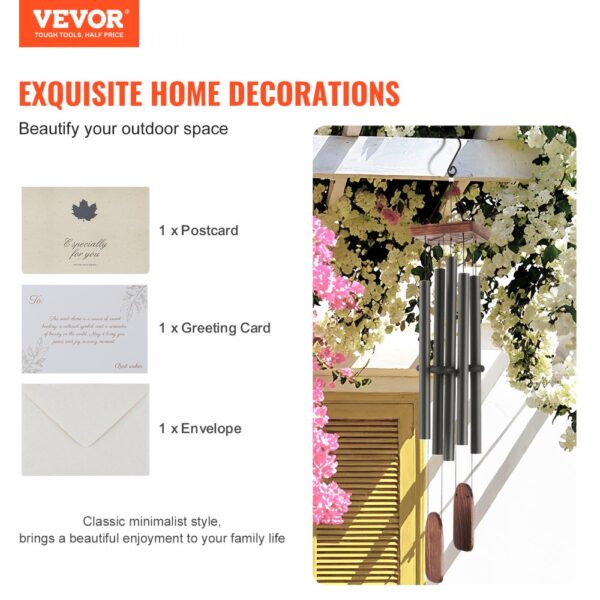 VEVOR Wind Chimes for Outside 1220 mm Aluminum Memorial Deep Tone Wind Chimes