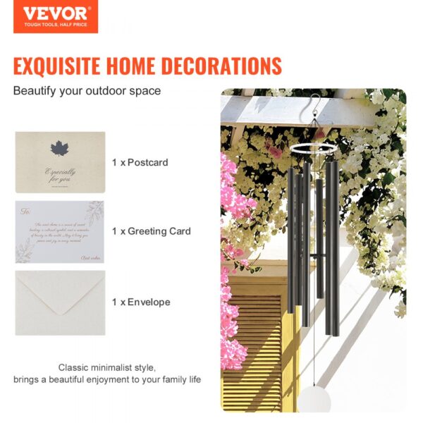 VEVOR Wind Chimes for Outside 1677 mm Aluminum Memorial Deep Tone Wind Chimes