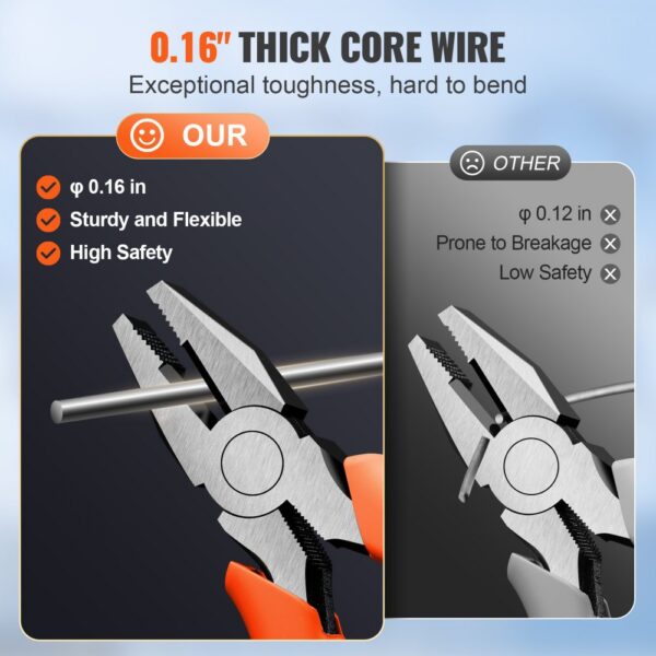 VEVOR razor wire fence features 0.16" thick core wire, offering exceptional toughness and high safety.