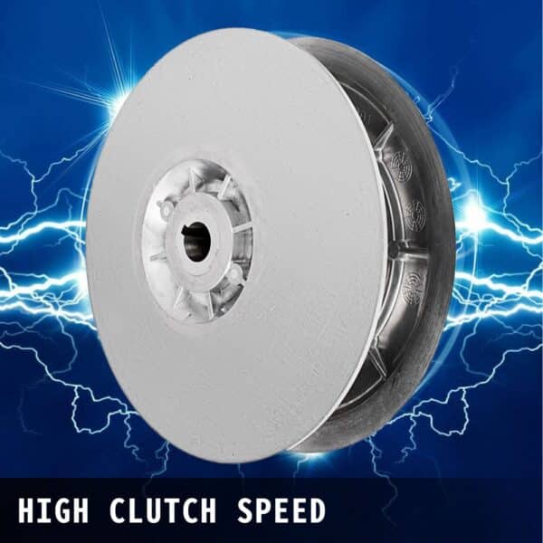 VEVOR rear driven clutch kit with high clutch speed against blue electric background.