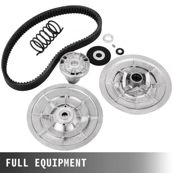 VEVOR rear driven clutch kit with belt, spring, and metal components. full equipment set.