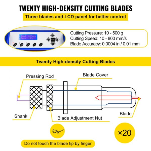 VEVOR Vinyl Cutter 870mm Vinyl Cutter Machine Maximum Paper Feed 34inch Vinyl Plotter Cutter Machine with Sturdy Floor Stand Adjustable Force and Speed for Sign Making Vinyl Plotter