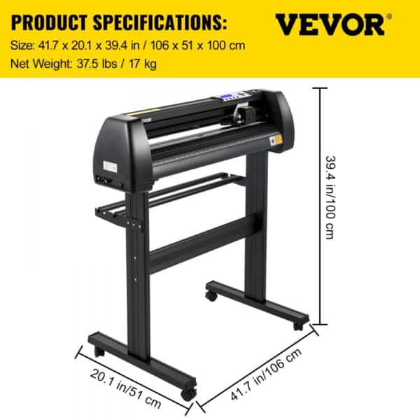 VEVOR 34in Vinyl Cutter Machine Vinyl Plotter SignCut Software for Windows