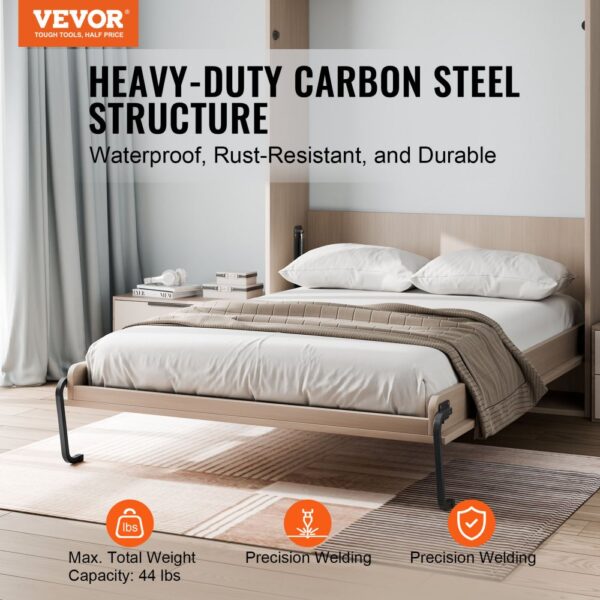 VEVOR Murphy Bed Kit Twin Size Vertical Deluxe DIY Wall Bed Hardware Folding