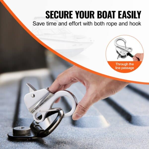 VEVOR Boat Anchor Hook Stainless Steel Knotless Anchor System with Quick Release