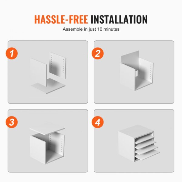 hassle-free installation steps for VEVOR literature organizers in 10 minutes: assembly guide.