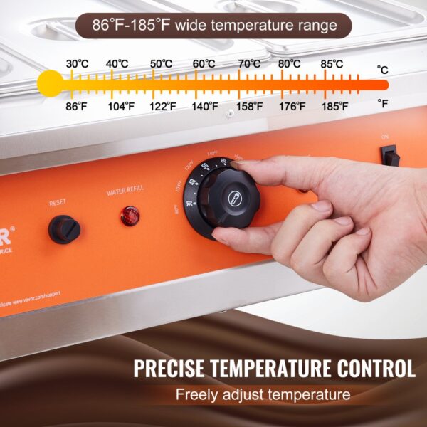 VEVOR Chocolate Tempering Machine Chocolate Melting Pot 26.5 Lbs 3 Tanks
