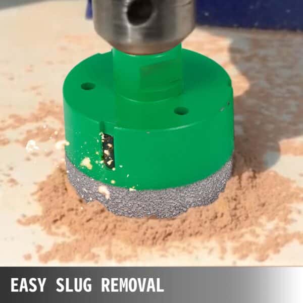 VEVOR diamond hole saw set drilling with easy slug removal