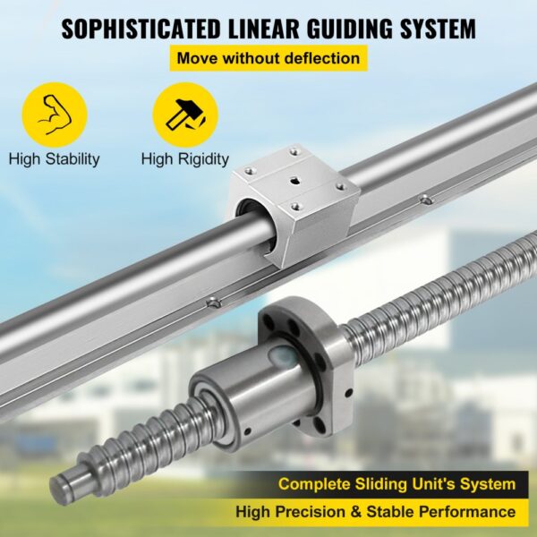 VEVOR linear rail cnc kit with high stability and rigidity for precision machining.