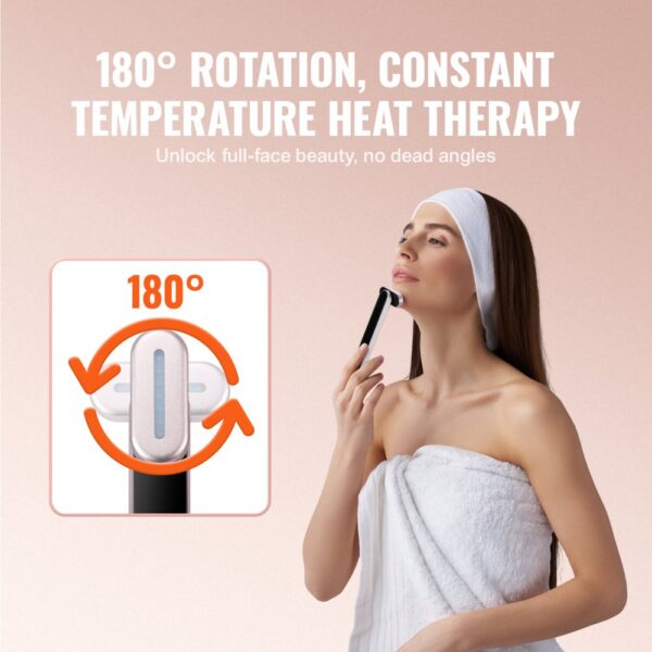 VEVOR red light therapy wand with 180-degree rotation for constant temperature heat therapy.