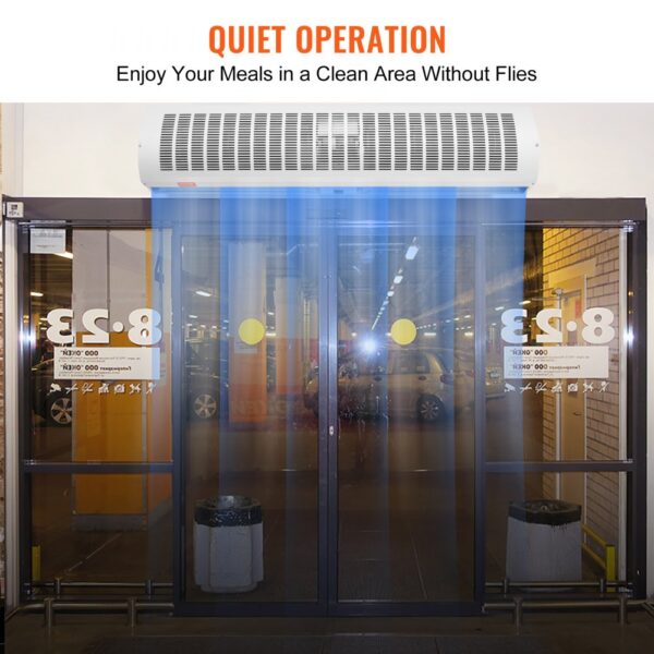 VEVOR 1.2m Commercial Indoor Air Curtain Super Power 2 Speeds 2802m³/h, UL Certified Wall Mounted Air Curtains for Doors, Indoor Over Door Fan with Heavy Duty Limit Switch, Easy-Install Unheated