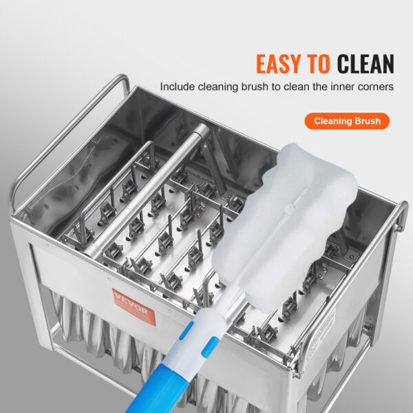 VEVOR popsicle molds with included cleaning brush for easy maintenance