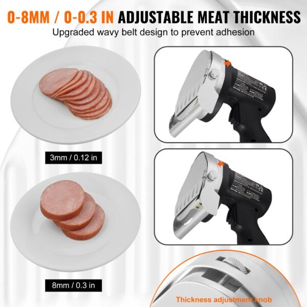 VEVOR Electric Shawarma Knife Cordless Turkish Doner Kebab Meat Cutter 2 Blades