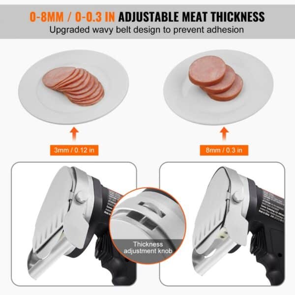 VEVOR Electric Shawarma Knife Turkish Doner Kebab Meat Gyro Cutter with 2 Blades