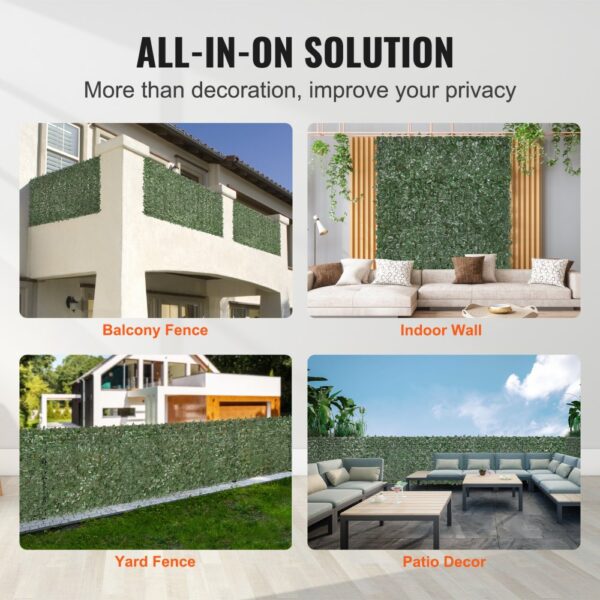 VEVOR ivy privacy fence for balcony, indoor wall, yard fence, and patio decor. enhance privacy stylishly.