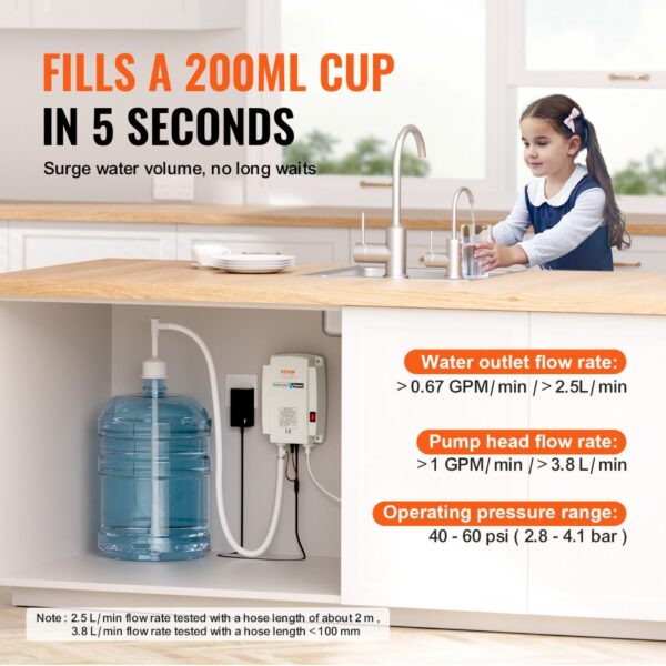 1 Gallon Water Dispenser Pump 40psi Coffee Maker Auto Pressure High Reputation