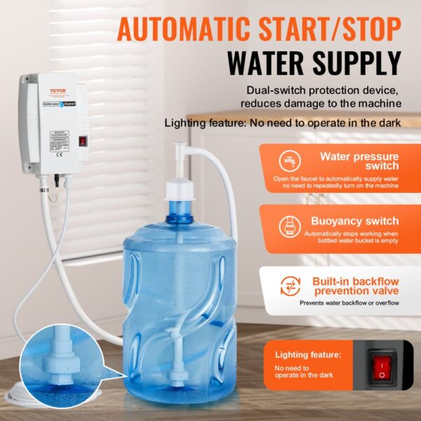 1 Gallon Water Dispenser Pump 40psi Coffee Maker Auto Pressure High Reputation