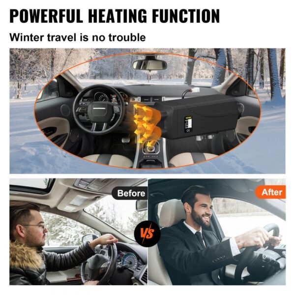 VEVOR diesel air heater ensures powerful heating for trouble-free winter travel.