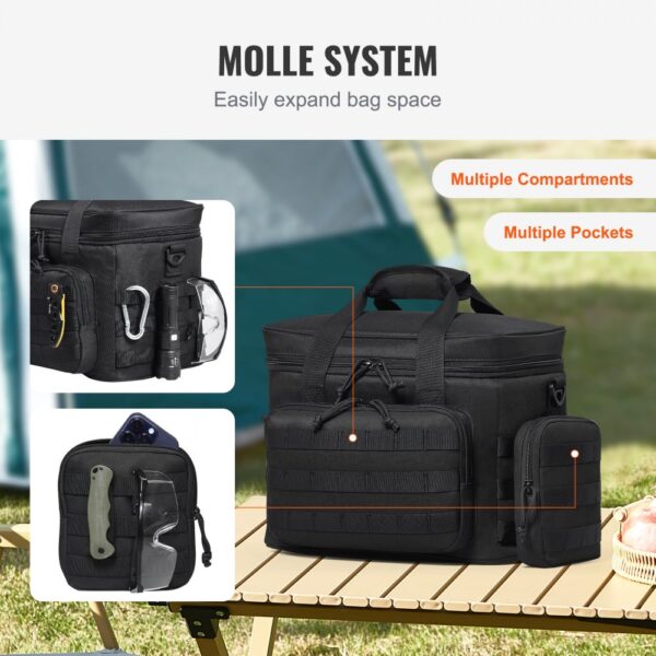 VEVOR Cooler Bag 20L Insulated Lunch Bag Molle Design & Removable Storage Bags