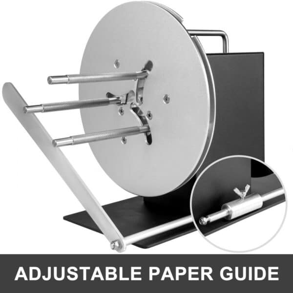 VEVOR Label Rewinder 120mm Width Label Rewinder Machine Bi-Directional Rewind Rewinding Machine 220mm Max. Diameter Synchronize with Printers for Industries
