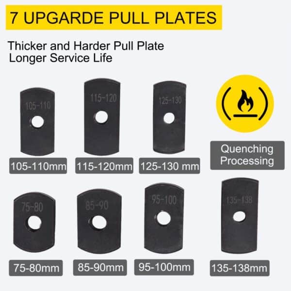 VEVOR cylinder liner puller upgrade pull plates, various sizes, longer service life.