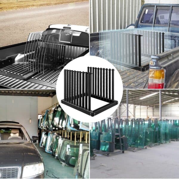 VEVOR windshield rack for organized and secure truck and workshop storage.