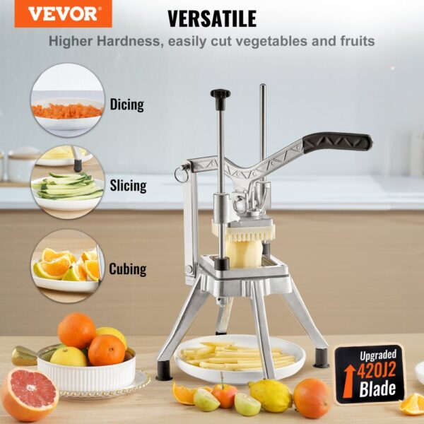 VEVOR vegetable chopper for dicing, slicing, and cubing fruits and vegetables. upgraded 420j2 blade.