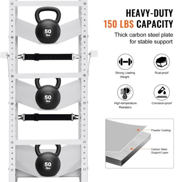 VEVOR Refrigerant Tank Rack, with 3 x 30-50lb Bottle Tanks, Cylinder Tank Rack 14.64x13.97x46.06 in, Refrigerant Cylinder Rack Gas Cylinder Racks and Holders for Freon, Gases, Oxygen, Nitrogen