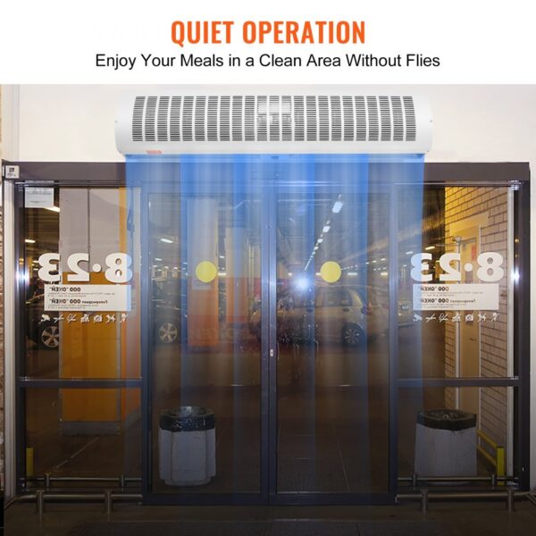 VEVOR 1.1m Commercial Indoor Air Curtain Super Power 2 Speeds 2292m³/h, UL Certified Wall Mounted Air Curtains for Doors, Indoor Over Door Fan with Heavy Duty Limit Switch, Easy-Install Unheated