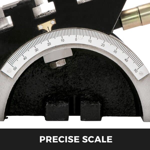 VEVOR tilting milling machine with a precise scale for accurate measurements.