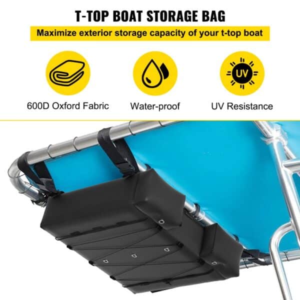 VEVOR t-top storage bag made of 600d oxford fabric, waterproof, and uv resistant for boats.