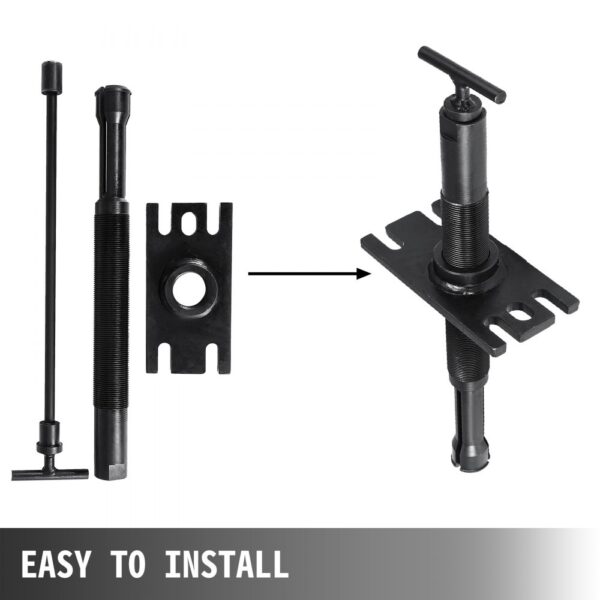 VEVOR gimbal bearing installer tool assembly with components and installation diagram.