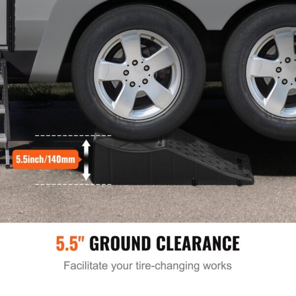 VEVOR Car Plastic Tandem Wheel Change Ramp Caravan Motor Home 20000 lbs 2-Pack